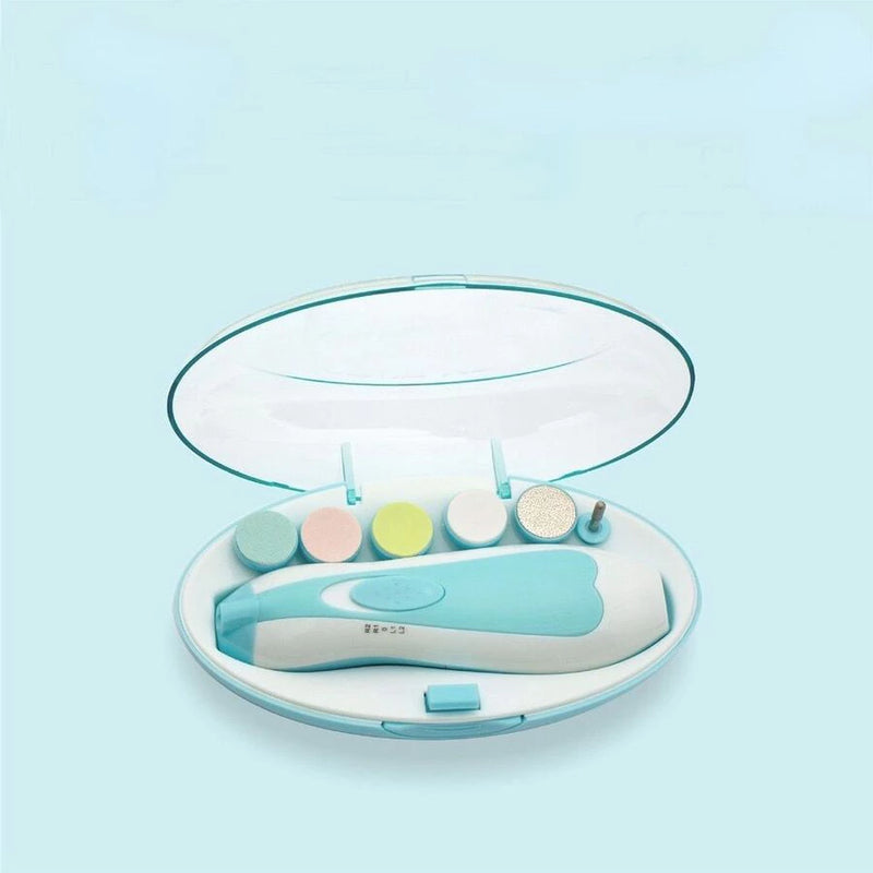 Lixa Elétrica para Unhas de Bebê com LED e Estojo – Segura e Silenciosa