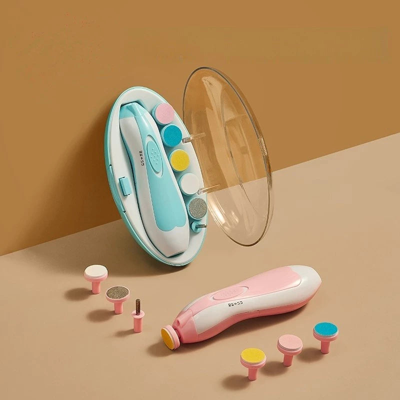 Lixa Elétrica para Unhas de Bebê com LED e Estojo – Segura e Silenciosa