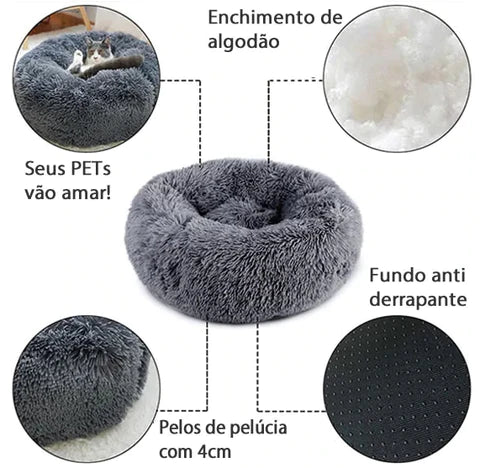 Cama Nuvem Redonda para Pets