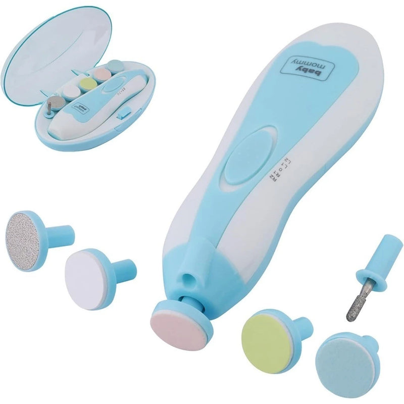 Lixa Elétrica para Unhas de Bebê com LED e Estojo – Segura e Silenciosa