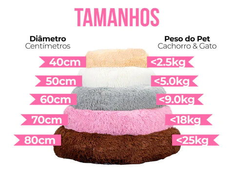Cama Nuvem Redonda para Pets