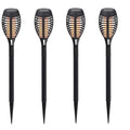 Luminária Holofote Para Jardim Torch Led com Painel Solar