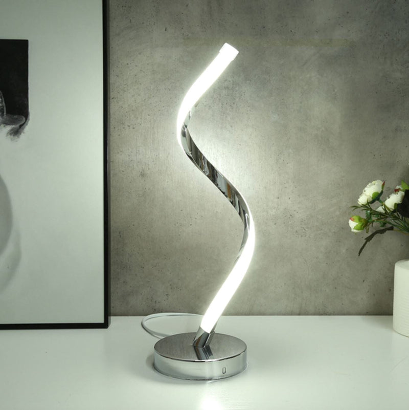 Abajur de Mesa Espiral em Led