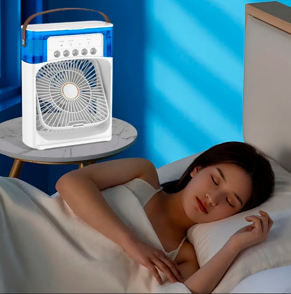 Ventilador Ar Condicionado Portátil 3 em 1 [Climatizador, Umidificador e Difusor] POTENTE E SILENCIOSO