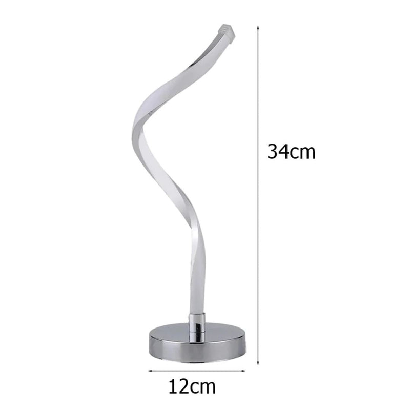 Abajur de Mesa Espiral em Led