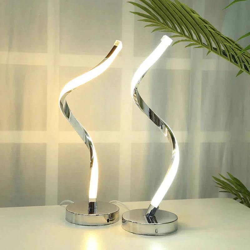 Abajur de Mesa Espiral em Led
