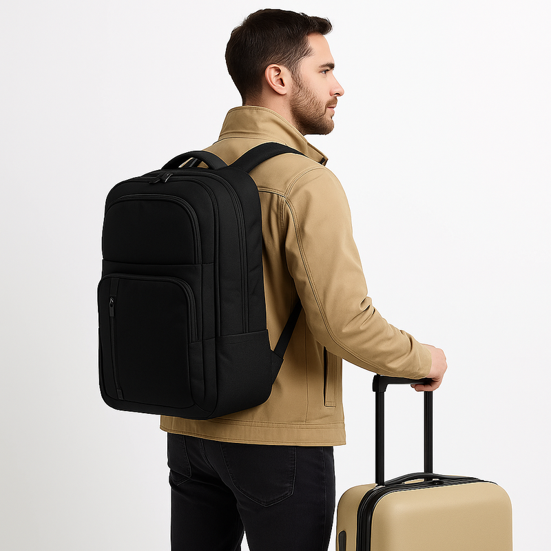 Mochila Executiva com Porta-Notebook – Entrada USB e Abertura 180°