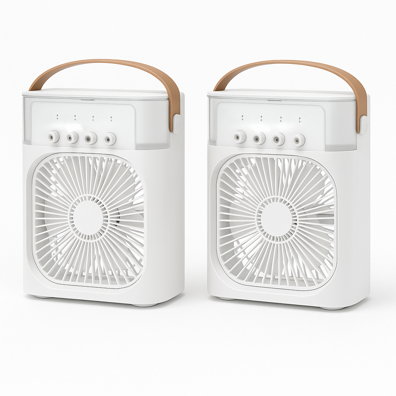 Ventilador Ar Condicionado Portátil 3 em 1 [Climatizador, Umidificador e Difusor] POTENTE E SILENCIOSO
