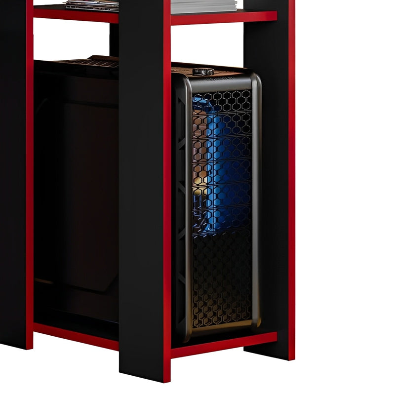 Mesa Gamer “PC Gaming Desk” – com Suporte para Fone | Moderna e Resistente