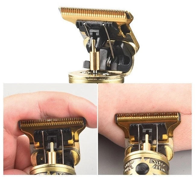 Máquina de Corte Profissional Sem Fio Recarregável com Visor Digital - 4 Pentes e Lâmina de Precisão