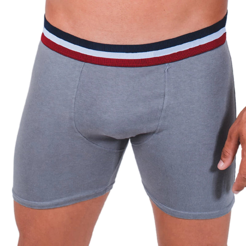 Kit 3 Cuecas Boxer de Algodão – Conforto Diário Essencial