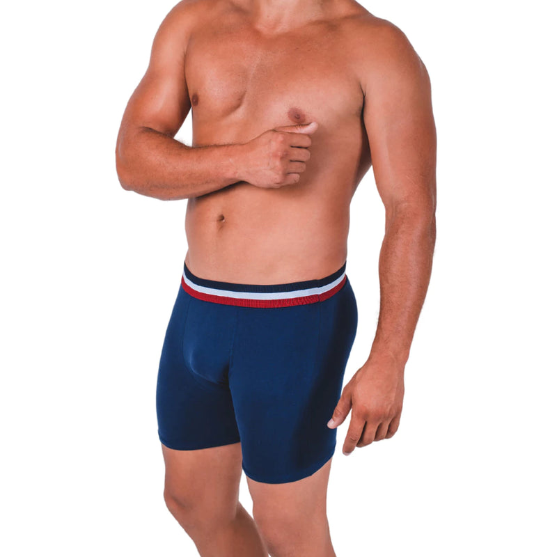Kit 3 Cuecas Boxer de Algodão – Conforto Diário Essencial