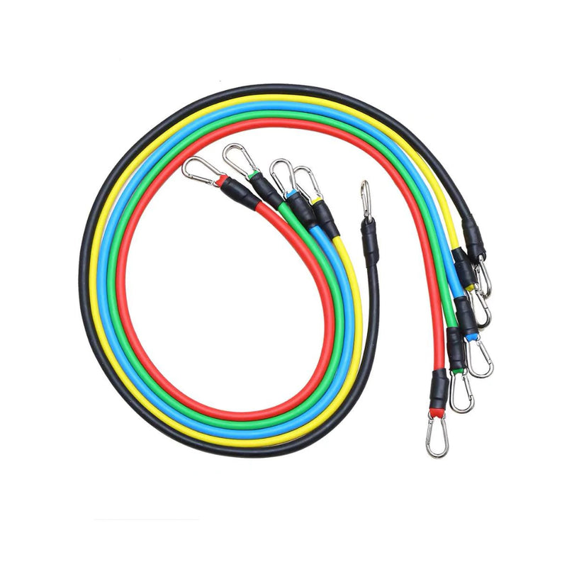 Kit Elásticos de Resistência para Exercício em Casa – 11 Peças