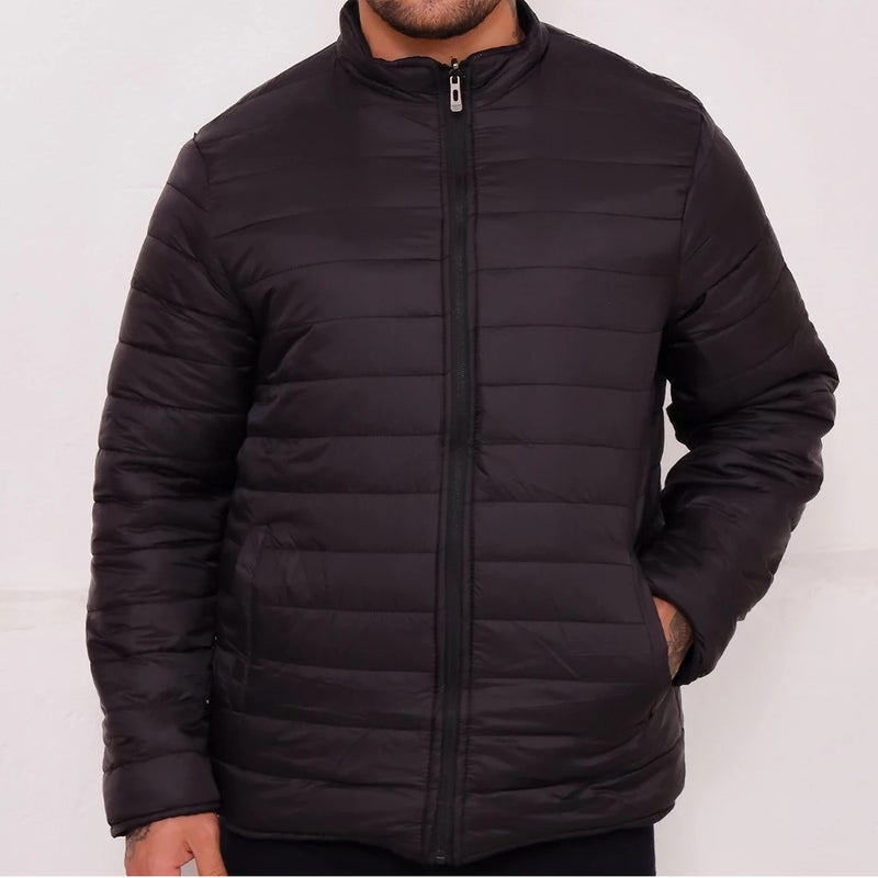 Jaqueta Masculina Sarja Dupla Face com Capuz Removível | Estilo e proteção nos dias frios