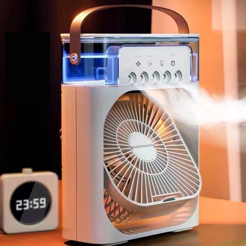Ventilador Ar Condicionado Portátil 3 em 1 [Climatizador, Umidificador e Difusor] POTENTE E SILENCIOSO
